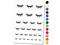 Sweet Eyelashes Single Temporary Tattoo Water Resistant Fake Body Art Set Collection